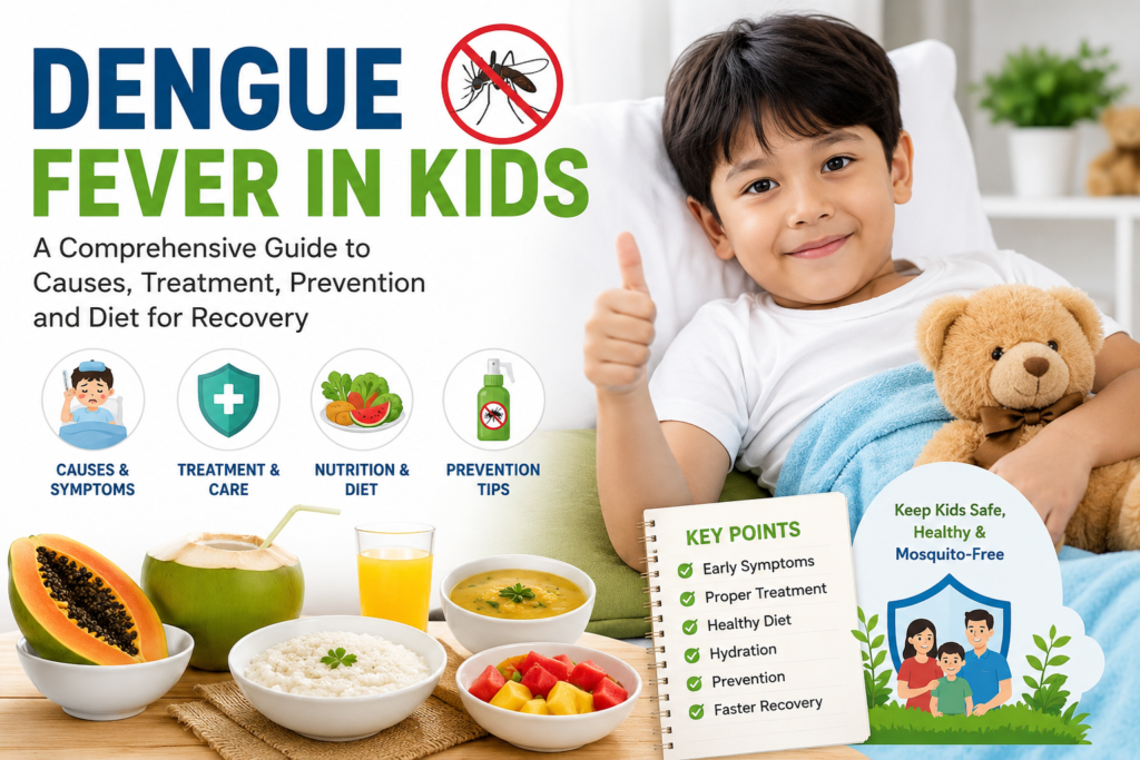 Dengue fever in kids and healthy nutrition