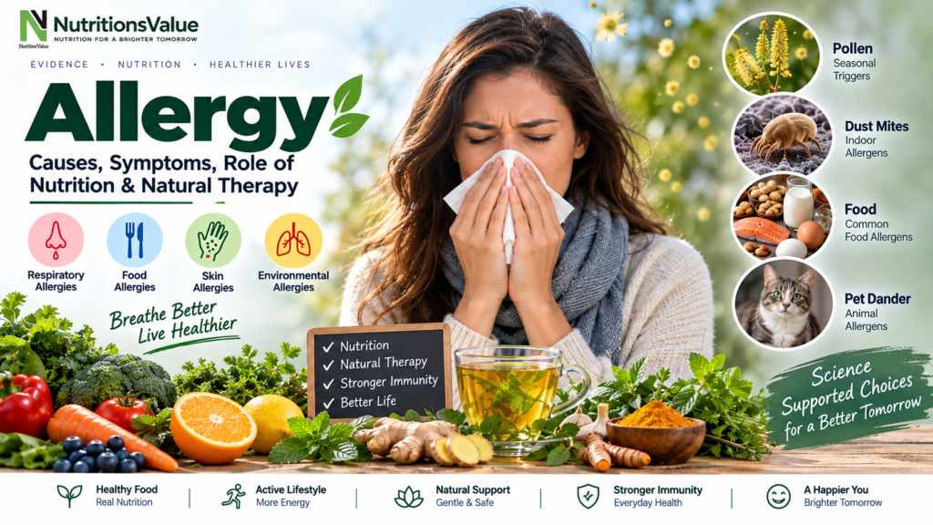 Allergy causes symptoms nutrition and natural therapy guide